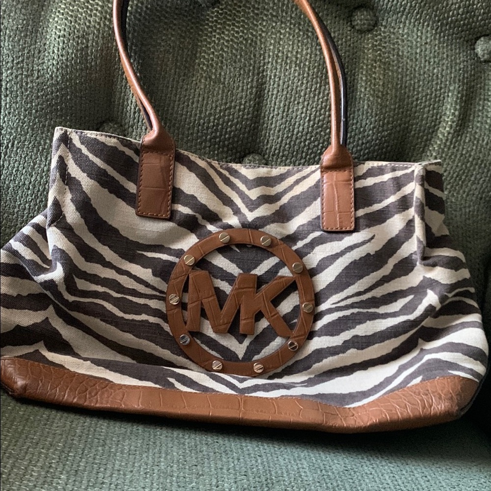 Michael Kors Zebra Print Tote Bag